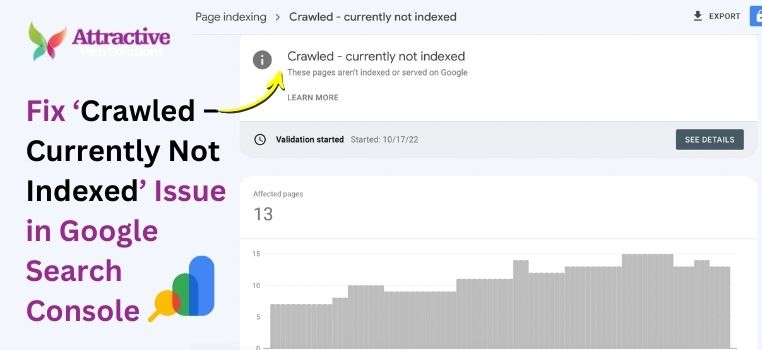 How to Fix ‘Crawled – Currently Not Indexed’ Issue in Google Search Console